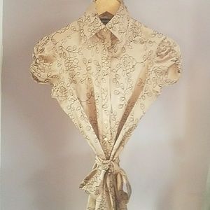 BEBE Silky Blouse Size S